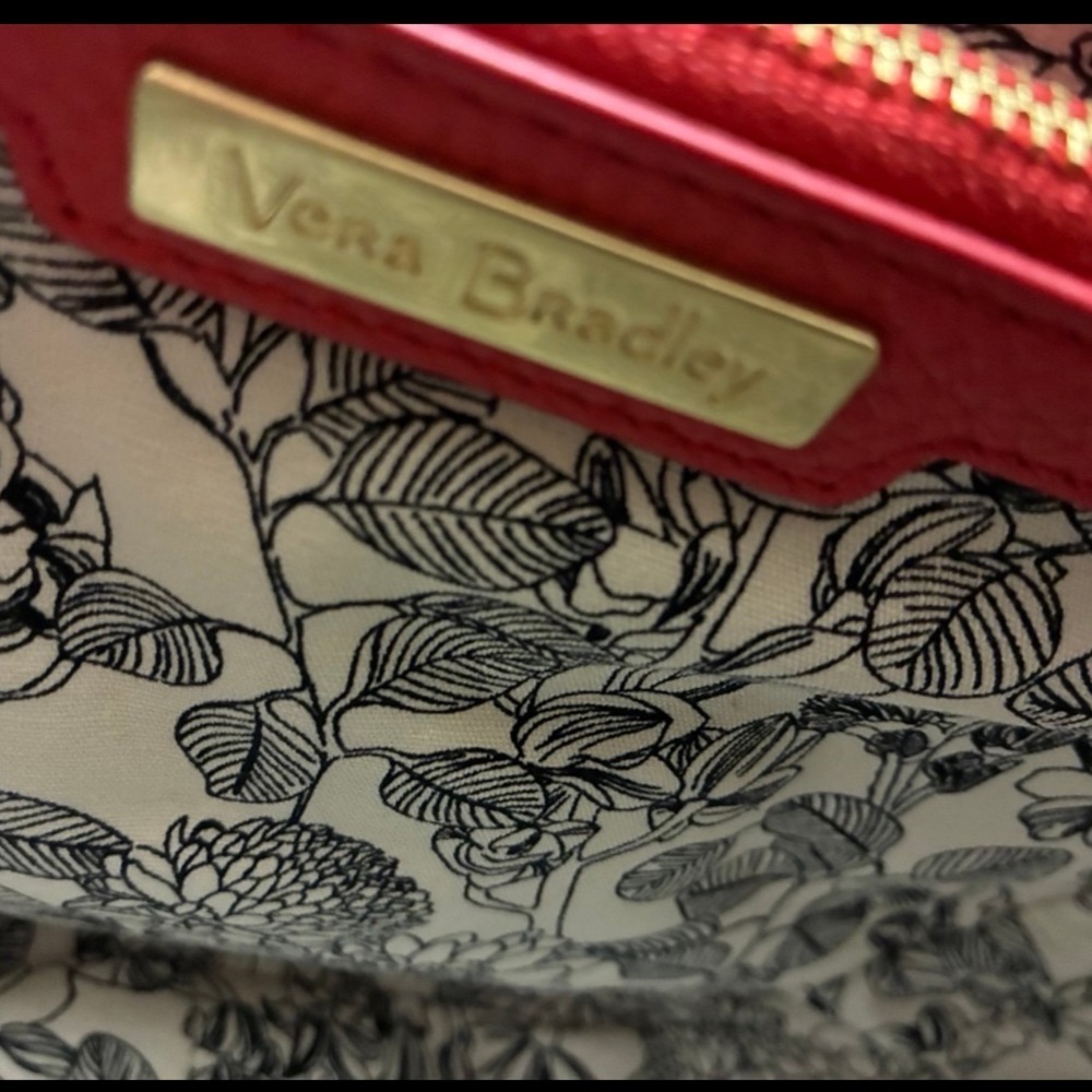 Vera Bradley Carson Leather Saddle Bag in Canyon Sunset Like New Condition - Picture 8 of 14